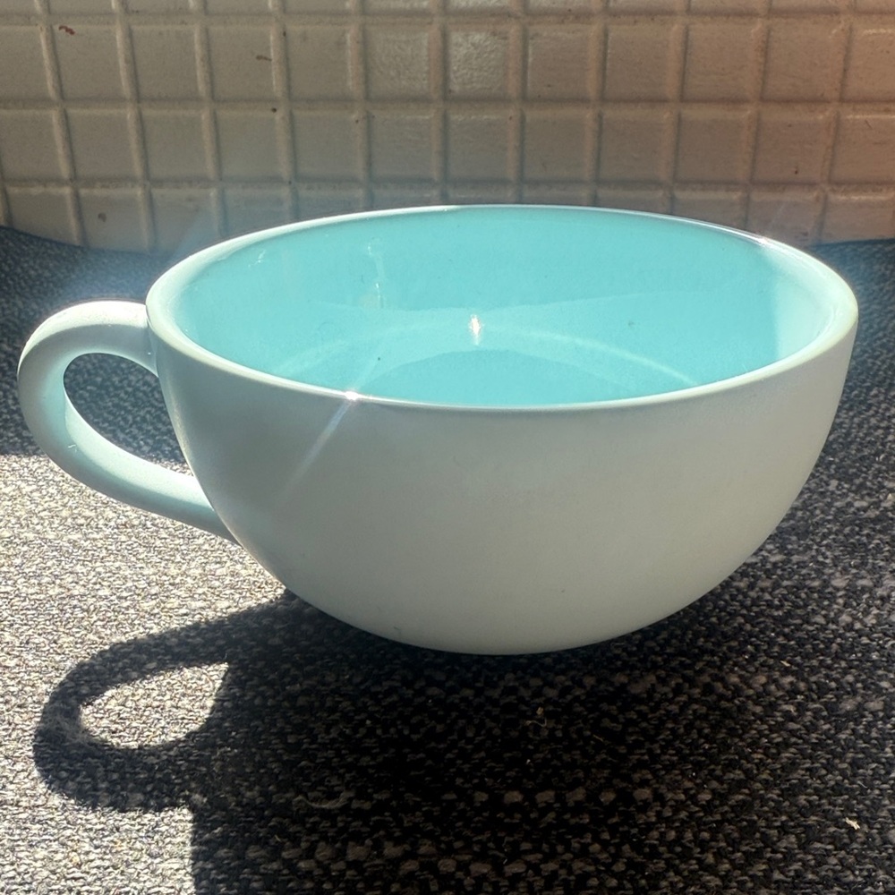 Nigella Lawson Ceramic cappuccino robin egg blue Mug